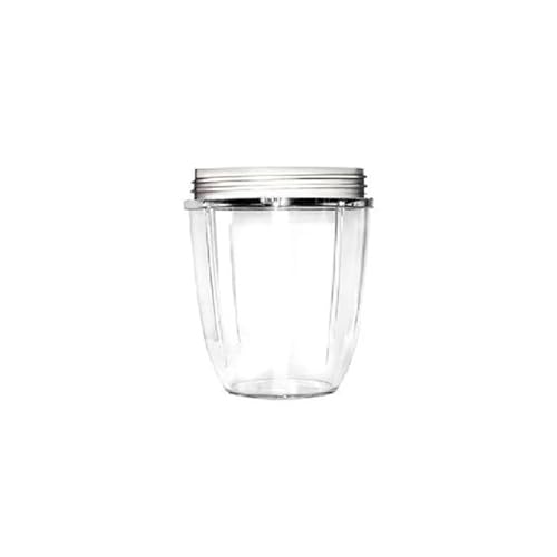 Klarer Entsafterbecher, Ersatz aus Kunststoff, großer Becher, kompatibel mit NutriBullet, Entsafter, 18/24/32 oz, transparenter Becher mit ergonomischem Griffdesign(Style A 1pc) von AGFQGLDPO