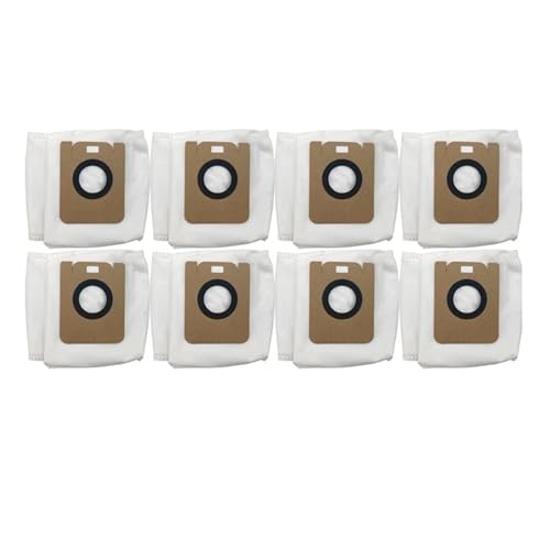 Staubbeutelzubehör Roboter-Staubsaugerbeutel, Schmutzbeutel, Ersatz-Ersatzteile, kompatibel mit Dreame, Bot D10 Plus RLS3D(8pcs) von AGFQGLDPO