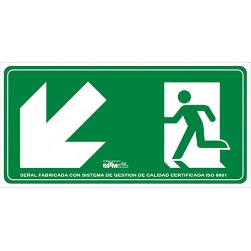 AGHASA ASB150 - Schild EVA.ESC.ABJ.IZQ.PVC0,7 Klasse B VI.10 m von AGHASA