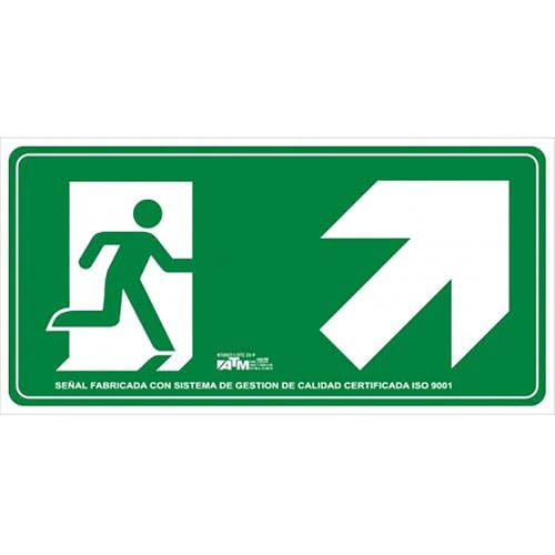 AGHASA ASB160 - Schild EVA.ESC.ARR.DCH.PVC0,7 Klasse B VI.10m von AGHASA