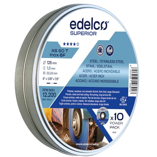 AGHASA EDELCO-ED AS 60 T 115x1 P-Superior-Pack 10 C.Edelstahl von AGHASA