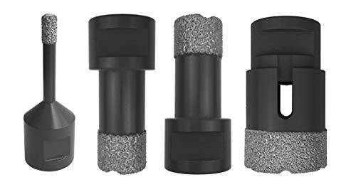 LEJA tools 830M14-14-32 - Juego de 4 brocas huecas diamantadas para perforación en seco con rosca M14 (14-20-25-32 mm) von AGHASATURIS