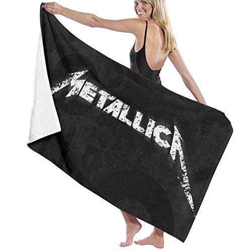 AGHRFH Metallica Vintage Retro Brief Baumwolle Strandtuch Mikrofaser saugfähige Badetücher schnell trocknende Handtuch Decke für Frauen, Kinder, Herren von AGHRFH