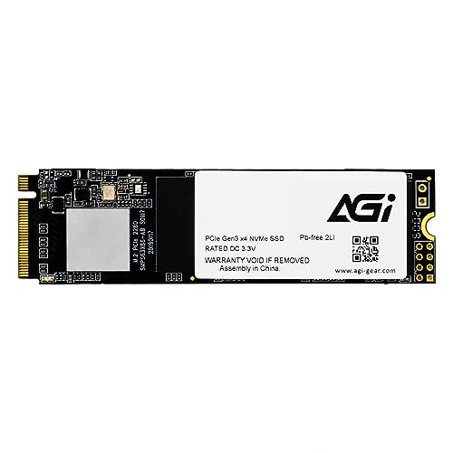 AGI TECHNOLOGY Festplatten Modell AGI SSD INTERNE M.2 1TB PCIE 2280 GEN. 3X4 LESEN/SCHREIBEN 2570/2070 MBPS von AGI