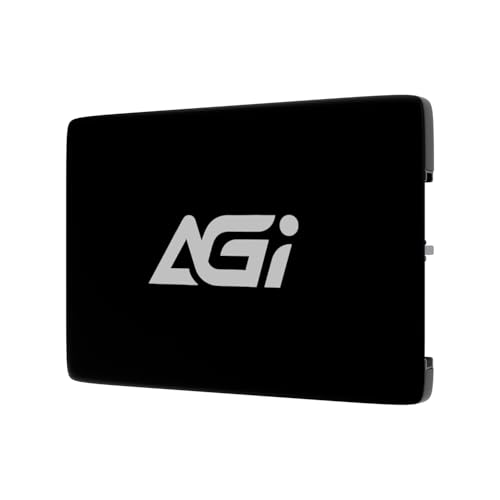 AGI AI238 1TB 2,5" SATAIII 6 GB/s SSD, 3D TLC NAND, SLC-Cache, Lesegeschwindigkeit bis zu 550 MB/s, kompatibel mit Laptop und Desktop-Computer (PC), 7 mm (0,28") - Schwarz von AGI