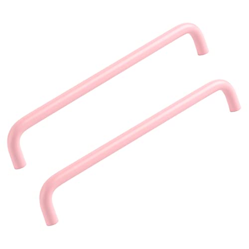 Garderoben Griffe Rosa Schubladengriffe 2 Stück Küchengriffe Schrankgriffe Massive Türgriffe Schrankknöpfe Schlafzimmer Möbelgriffe, Aluminiumlegierung (Length 106mm) von AGINOS