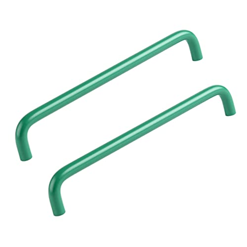 Grüne Küchengriffe 2 Stück Schrankgriffe Schubladengriffe Möbelknöpfe Türgriffe Schlafzimmer Griffe Garderobengriffe, Aluminiumlegierung (Length 266mm) von AGINOS