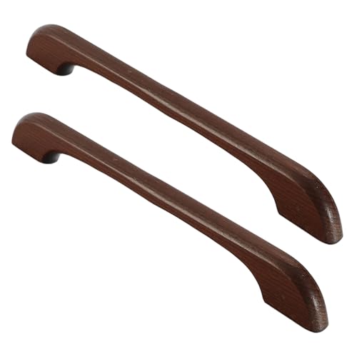 Küchengriffe Braune Schrankgriffe Türgriffe Holzgriffe Möbelgriffe 2 Stück Garderoben Griffe Schubladengriffe für Küchen Schlafzimmer Schrank (Hole distance 128mm) von AGINOS