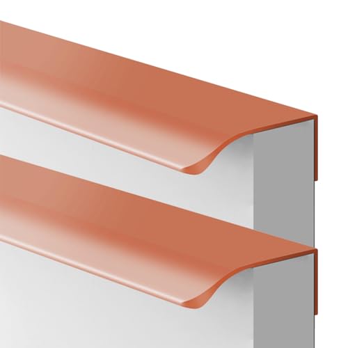 Möbelgriffe Aluminiumlegierung Küchengriffe Verdeckte Schranktürgriffe Lange Griffe Schränkegriffe Unsichtbare Schubladengriffe, 2 Stück (Length 1000mm) von AGINOS