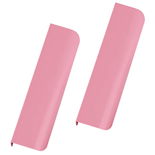 Möbelgriffe Versteckte Kleiderschrankgriffe Rosa Türgriffe Aluminiumlegierung Schrankgriffe Schubladegriffe, für Schlafzimmer Küchen Griffe, 2 Stück (Length 80mm) von AGINOS