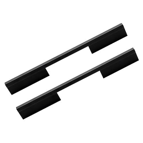 Schwarze Schrankgriffe 2 Stück Möbelgriffe Küchengriffe Schranktürgriffe Lang Griffe Schubladengriffe aus Aluminiumlegierung mit Schrauben (Length 300mm) von AGINOS