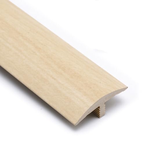 AGKANVCVNT Bodenübergangsleiste Selbstklebend 40mm Breite T-Profil Übergangsschiene Übergangsprofil Von Holz Zu Fliesen, PVC Türschwellen Leiste, Glatt, Leicht, 6 Stück(Maple,10 Pcs) von AGKANVCVNT