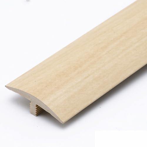 AGKANVCVNT Selbstklebend Bodenübergangsleiste 40mm, Wasserdicht T-Profil Übergangsprofil Für Fliesen Laminat Vinyl, Übergangsleiste PVC Boden, Abdeckleiste Weiß(Maple,1 Pcs) von AGKANVCVNT