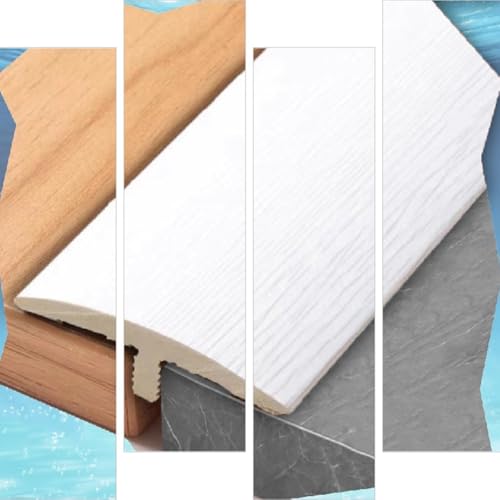 AGKANVCVNT T Profil Bodenleiste Übergangsprofil Selbstklebend Weiß Bodenübergangsstreifen Von Bodenlücken Zwischen Holz/Laminat/Fliesen, Breite 40mm, Ausgleichsprofil(Red Brown,10 Pcs) von AGKANVCVNT