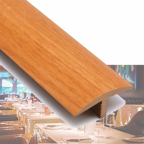AGKANVCVNT Übergangsprofil Selbstklebend, T-Profil Übergangsleiste, PVC Übergangsstreifen, Zierleisten Für Schwellen Fliesen Holzböden Teppich, 90cm(Red Oak,9Pcs) von AGKANVCVNT