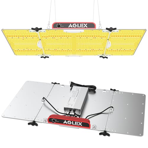 AGLEX K4000 Grow Lampe, LED Grow Light mit Daisy Chain & Dimmbar, Pflanzenlampe Led Vollspektrum für Hydroponic Indoor Pflanzen Aussaat Veg Flower Growing Lampen 5x6 Grow Tent von AGLEX