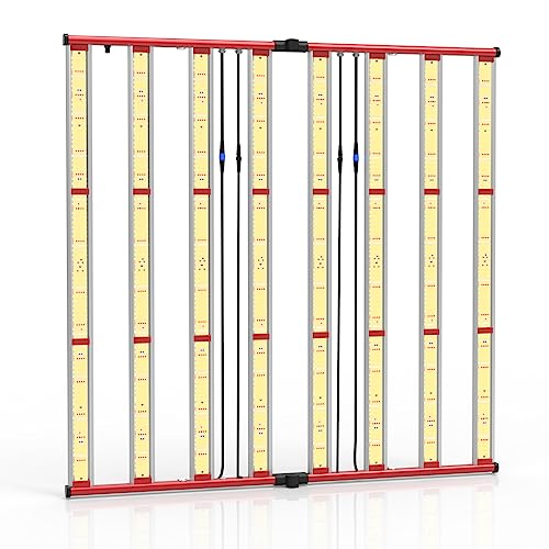 AGLEX 800W LED Grow Lights, Full Spectrum Grow Light with UV IR, Daisy Chain Plant Bar Style Grow Light Foldable & Dimmable for Indoor Growing Commercial Hydroponic Growing Lamp 6x6ft Core Coverage von AGLEX