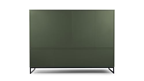 AGMAT-FURNITURE Kommode Genua mit 5 Türen, Sideboard in Farbe: Grün, Schrank in Größe: 160 x 120 x 45 cm von AGMAT-FURNITURE