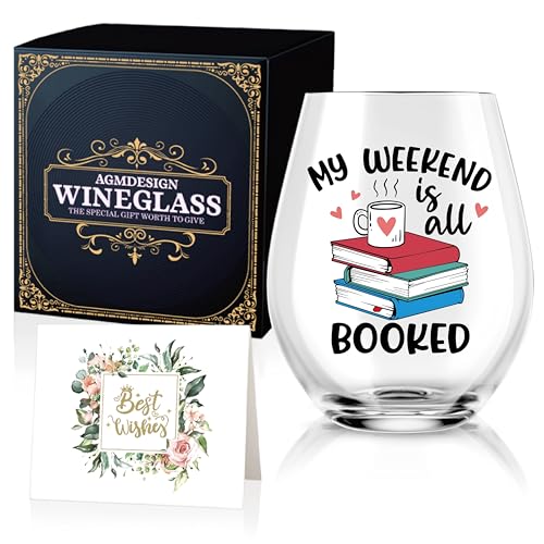 AGMDESIGN Lustiges Weinglas mit Geschenkbox, Geschenk zum Schulabschluss für Männer und Frauen, perfekt für Buchliebhaber AGMDESIGN Lustiges Weinglas mit Geschenkbox, Geschenk zum Schulabschluss für Männer und Frauen, perfekt für Buchliebhaber von AGMDESIGN