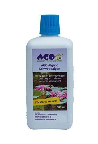 AGO Algizid Schwebealgen 500ml für bis zu 10.000 l Teichwasser von AGO SAUBERKEIT FÜR HAUS UND GARTEN!