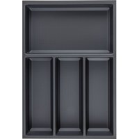 Besteckeinsatz Sky 550/40 Besteckkasten aus Kunststoff kristall soft touch schwarz - Agoform Besteckeinsatz Sky 550/40 Besteckkasten aus Kunststoff kristall soft touch schwarz - Agoform von AGOFORM