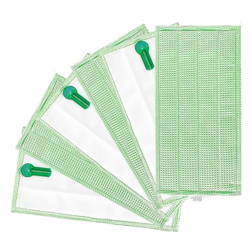 AGONEIR 6 Stück Ersatz Mikrofaser Bodenwischer Pads Reinigungstuch Wischtuch Wischtuch für VORWERK SP600 Mop Zubehör Mop Tuch für Fowick SP600 MF600 von AGONEIR