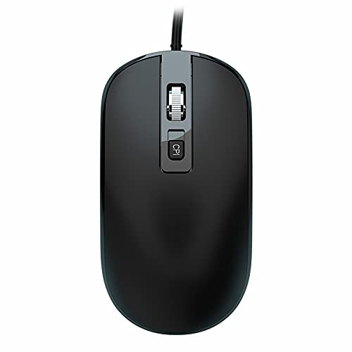 AGONEIR Computermäuse, ergonomisches Design, 1000 dpi, für Büro und Zuhause, kabelgebunden, für Computer, Gaming, mechanisch, Gaming, Weiß, für PC, Desktop, PC von AGONEIR