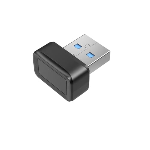 AGONEIR USB Fingerabdruck Schlüsselleser Fenster Hallo Fingerabdruck Leser Sichere Anmeldelösung Für Windows10/11-Laptops USB Leser Unterstützt USB2.0/3.0 von AGONEIR