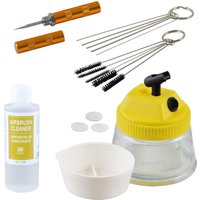 Agora-tec - 5 in 1 Airbrush clean Reinigungs Zubehör-Set mit Vallejo Reiniger von AGORA-TEC