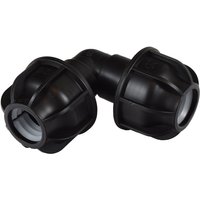 PE-Fitting Winkel 90 Grad 20mm auf 20 mm für PE-Rohr 20mm schwarz - Agora-tec von AGORA-TEC