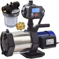 Hauswasserautomat Hauswasserwerk-5-1300-18DW-LCD-1L mit Druckschalter und Vorfilter - Agora-tec von AGORA-TEC