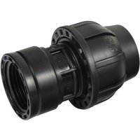 PE-Fitting Kupplung 25 mm x 1 Zoll ig (30,3 mm) für PE-Rohr 25 mm schwarz - Agora-tec von AGORA-TEC