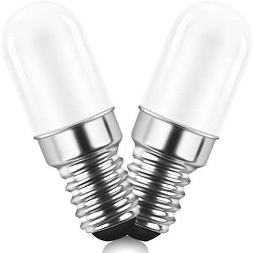 AGOTD LED Kühlschranklampe E14 LED Lampen, 1.5W Kaltweiß 6000K Ersatz für 15W Halogenlampen, 135lm, Nicht Dimmbar, 240° Abstrahlwinkel, LED Leuchtmittel, 220-240V AC, 2er Pack von AGOTD
