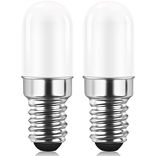 AGOTD LED Kühlschranklampe E14 LED Lampen, 1.5W Warmweiß 3000K Ersatz für 15W Halogenlampen, 135lm, Nicht Dimmbar, 240° Abstrahlwinkel, LED Leuchtmittel, 220-240V AC, 2er Pack von AGOTD