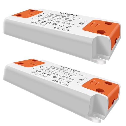 LED Trafo LED Transformator 1-15W 230V auf 12V LED-Treiber Netzteil, kein LED-Flimmern, kein Transformator-Rauschen, LED Niedervolttrafo für G4 MR16 GU5.3 LED Halogen, 2er Pack LED Trafo LED Transformator 1-15W 230V auf 12V LED-Treiber Netzteil, kein LED-Flimmern, kein Transformator-Rauschen, LED Niedervolttrafo für G4 MR16 GU5.3 LED Halogen, 2er Pack von AGOTD