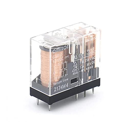 AGOUNOD Multi Purpose Relais 1 stücke Relais G2R-2-5VDC G2R-2-12VDC G2R-2-24V G2R-2 12VDC Leistungsrelais 5V / 12V / 24V 5A 8Pin (Size : G2R 2 12V 5A) von AGOUNOD