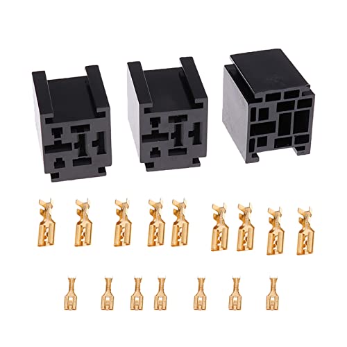 AGOUNOD Multi Purpose Relais 3pcs 80A 5 Pin Automobil -Relais -Sockel for Hochstromanwendungen von AGOUNOD