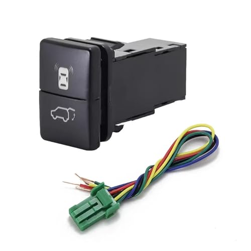 AGPTPYGZFW 1 stück Auto Dual Schlüsselschalter Dual Schalter Nebelscheinwerfer Radar Power LED Strahler Scheinwerfer Schalter Taste Fit for Corolla Levin Prado(Radar Trunk) von AGPTPYGZFW