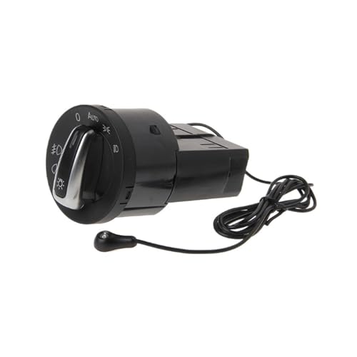 AGPTPYGZFW Auto Scheinwerfer Schalter Stecker Chrom Fit for VW Polo Golf 4 Jetta MK4 Passat B5 Polo von AGPTPYGZFW