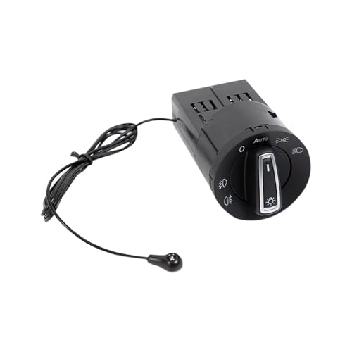 AGPTPYGZFW Auto-Scheinwerferschalter, Lichtsteuerungstaste, passend for VW Jetta Bora Golf MK4 Passat B5 Käfer T5 Polo 9N Sharan Lupo 95-05 3BD941531 von AGPTPYGZFW