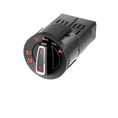 AGPTPYGZFW Autoscheinwerfer-Steuerschalter passend for Jetta 2011-2014 1.6L Autoscheinwerfer-Steuerschalter-Sensormodul passend for VW Golf 2004-2013 MK5 MK6 von AGPTPYGZFW