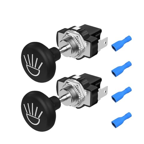 AGPTPYGZFW DaierTek 2 Stück Golfwagen Push-Pull-Lichtschalter, 12 Volt, universeller Scheinwerferschalter, passend for Club Car, passend for EZGO, passend for Yamaha AGPTPYGZFW DaierTek 2 Stück Golfwagen Push-Pull-Lichtschalter, 12 Volt, universeller Scheinwerferschalter, passend for Club Car, passend for EZGO, passend for Yamaha von AGPTPYGZFW