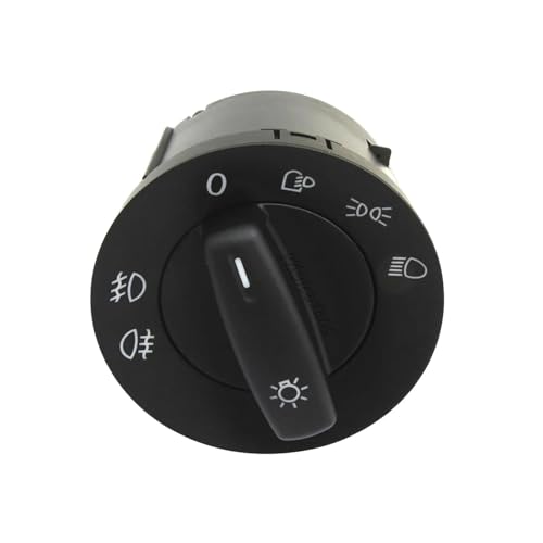 AGPTPYGZFW Passend for Volkswagen Passat B5 B6 Polo Touran Bora Passat CC. Passend for VW Golf 4 MK5 Caddy Jetta. Autoscheinwerfer-Steuerschalter. Nebelscheinwerferschalter.(1K0941431N) von AGPTPYGZFW