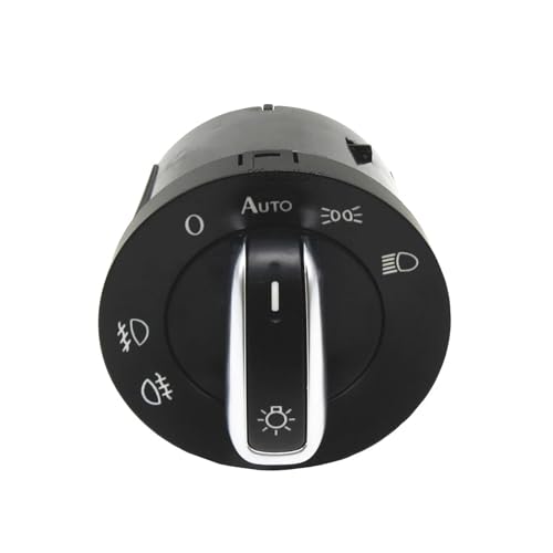 AGPTPYGZFW Passend for Volkswagen Passat B5 B6 Polo Touran Bora Passat CC. Passend for VW Golf 4 MK5 Caddy Jetta. Autoscheinwerfer-Steuerschalter. Nebelscheinwerferschalter.(5ND941431B) von AGPTPYGZFW