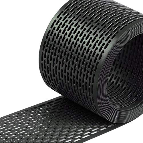 5m Traufgitter Lüftungsgitter Lüftungsband Dach Vogelschutzgitter Vogelschutz 100mm oder 80mm (100mm, Schwarz) von AGROHIT