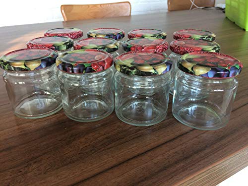 AGROHIT Marmeladenglas 36 Stück Einmachgläser Sturzgläser 0,2 L Glas +Deckel 36x200ml von AGROHIT