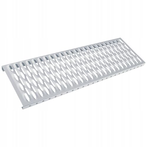 AGROHIT Laufrost aus Feuerverzinktem Stahlblech, Bewegungs- und Arbeitsplattform auf Dächern, Korrosionsbeständiger Dachtritt für Zugang zu Schornsteinen, Steigtritt, 1,5 m Länge von AGROHIT