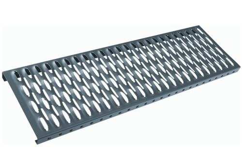 Laufrost 0,6-1,5 Meter Dachtritt Steigtritt Kaminpodest Laufrost verschiedene Groesse verfügbar Graphit RAL 7016 (1,2M) von AGROHIT