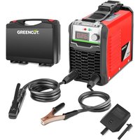 Greencut - Inverter DC-Schweißgerät, Leistung 25A-200A, Spannung 230V, IGBT-Technologie, Elektroden 1,0mm - 3,0mm MMA200 von GREENCUT