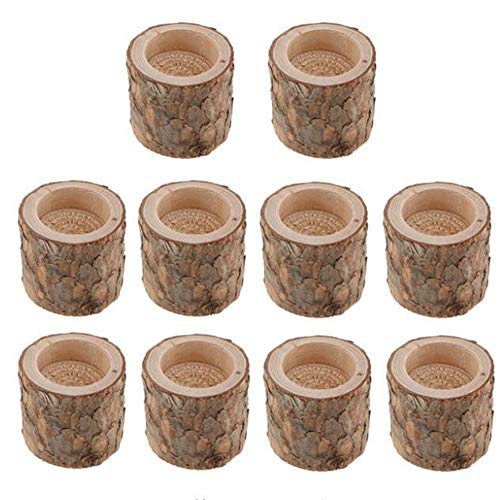 10 Stück/Set natürlicher Baumstumpf-Pfahl aus Holz, handgefertigter Teelichthalter, Kerzenlichtständer, Holz-Kerzenständer für Zuhause, Party, Bar, Kunstdekoration, Abendessen, Hochzeit, Partyzubehör 10 Stück/Set natürlicher Baumstumpf-Pfahl aus Holz, handgefertigter Teelichthalter, Kerzenlichtständer, Holz-Kerzenständer für Zuhause, Party, Bar, Kunstdekoration, Abendessen, Hochzeit, Partyzubehör von AGRWAB